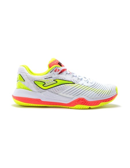 Joma Point 21 Clay Blanco Naranja Fluor | Ofertas de pádel